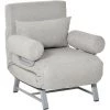 HOMCOM Fauteuil Chauffeuse Canapé-lit Convertible Inclinable 1 Place Grand Confort Coussin Lombaires Accoudoirs Piètement Métal Lin Gris Clair 1 HOMCOM Fauteuil Chauffeuse Canapé-lit Convertible Inclinable 1 Place Grand Confort Coussin Lombaires Accoudoirs Piètement Métal Lin Gris Clair -France HOMCOM Soldes 2022 37865170 1