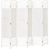 HOMCOM Paravent Intérieur 6 Panneaux Pliables Séparateur De Pièce Bois De Peuplier Bambou Fibres De Papier Tressée Blanc Paille - Blanc 2 HOMCOM Paravent Intérieur 6 Panneaux Pliables Séparateur De Pièce Bois De Peuplier Bambou Fibres De Papier Tressée Blanc Paille - Blanc -France HOMCOM Soldes 2022 37891391 1