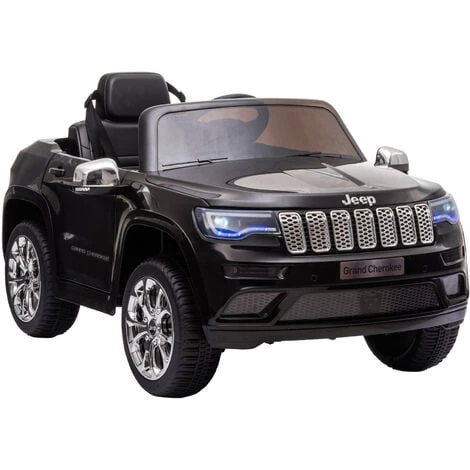 HOMCOM Voiture Véhicule électrique Enfant 12 V - Télécommande Parentale Fournie - V. Max. 3 Km/h - Effets Sonores, Lumineux - Jeep Grand Cherokee Noir - Noir 3 HOMCOM Voiture Véhicule électrique Enfant 12 V - Télécommande Parentale Fournie - V. Max. 3 Km/h - Effets Sonores, Lumineux - Jeep Grand Cherokee Noir - Noir