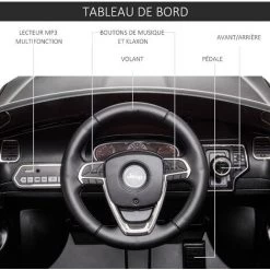 HOMCOM Voiture Véhicule électrique Enfant 12 V - Télécommande Parentale Fournie - V. Max. 3 Km/h - Effets Sonores, Lumineux - Jeep Grand Cherokee Noir - Noir 11 HOMCOM Voiture Véhicule électrique Enfant 12 V - Télécommande Parentale Fournie - V. Max. 3 Km/h - Effets Sonores, Lumineux - Jeep Grand Cherokee Noir - Noir -France HOMCOM Soldes 2022 38926837 5