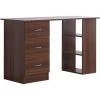 HOMCOM Bureau Informatique Table Multi-fonctions 3 Tiroirs 2 étagères Dim. 120L X 49l X 72H Cm MDF Aspect Noyer - Marron 2 HOMCOM Bureau Informatique Table Multi-fonctions 3 Tiroirs 2 étagères Dim. 120L X 49l X 72H Cm MDF Aspect Noyer - Marron -France HOMCOM Soldes 2022 38926854 1
