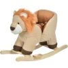 HOMCOM Cheval à Bascule Modèle Lion Fonction Musicale Selle Grand Confort Peluche Courte Douce Bois Peuplier Marron Dim. 68L X 35l X 50H Cm - Marron -France HOMCOM Soldes 2022 39497064 1