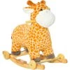 HOMCOM Jouet à Bascule Girafe Et Porteur Sur Roulettes 2 En 1 Fonction Sonore Mugissement Bois Peuplier Peluche Courte Polyester Tacheté - Marron 2 HOMCOM Jouet à Bascule Girafe Et Porteur Sur Roulettes 2 En 1 Fonction Sonore Mugissement Bois Peuplier Peluche Courte Polyester Tacheté - Marron -France HOMCOM Soldes 2022 39773012 1