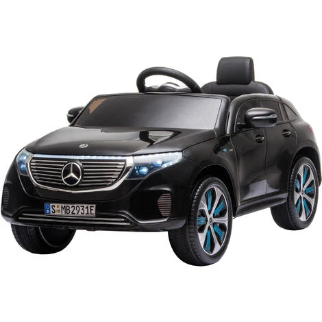 HOMCOM Voiture Véhicule électrique Enfants 12 V - V. Max. 5 Km/h Effets Sonores + Lumineux Mercedes EQC 400 4matic Noir - Noir 3 HOMCOM Voiture Véhicule électrique Enfants 12 V - V. Max. 5 Km/h Effets Sonores + Lumineux Mercedes EQC 400 4matic Noir - Noir