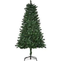 HOMCOM Sapin De Noël Artificiel Ø 75 X 150H Cm 454 Branches épines Imitation Nordmann Grand Réalisme Vert - Vert