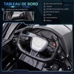 HOMCOM Voiture électrique Enfants De Sport Hypercar Lambo 12 V - V. Max. 5 Km/h Effets Sonores Et Lumineux Télécommande Noir - Noir 10 HOMCOM Voiture électrique Enfants De Sport Hypercar Lambo 12 V - V. Max. 5 Km/h Effets Sonores Et Lumineux Télécommande Noir - Noir -France HOMCOM Soldes 2022 41318219 4