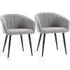 HOMCOM Chaises De Visiteur Design Scandinave - Lot De 2 Chaises - Pieds Inclinés Effilés Métal Noir - Assise Dossier Accoudoirs Ergonomiques Aspect Lin Gris 1 HOMCOM Chaises De Visiteur Design Scandinave - Lot De 2 Chaises - Pieds Inclinés Effilés Métal Noir - Assise Dossier Accoudoirs Ergonomiques Aspect Lin Gris -France HOMCOM Soldes 2022 41918993 1