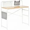 HOMCOM Bureau Informatique 2 Pochettes De Rangement Grise Panneau Métal Blanc Aspect Bois Clair - Beige 2 HOMCOM Bureau Informatique 2 Pochettes De Rangement Grise Panneau Métal Blanc Aspect Bois Clair - Beige -France HOMCOM Soldes 2022 41919000 1