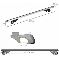 HOMCOM Barres De Toit De Voiture Verrouillables 2 Clés Fournies Dim. 135L X 5,5l X 7H Cm Aluminium Noir - Noir 9 HOMCOM Barres De Toit De Voiture Verrouillables 2 Clés Fournies Dim. 135L X 5,5l X 7H Cm Aluminium Noir - Noir -France HOMCOM Soldes 2022 41919048 3