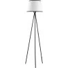 HOMCOM Lampadaire Trépied Design Contemporain 40 W Max. 170H Cm Métal Polyester Coton Noir Blanc - Noir 2 HOMCOM Lampadaire Trépied Design Contemporain 40 W Max. 170H Cm Métal Polyester Coton Noir Blanc - Noir -France HOMCOM Soldes 2022 42169139 1