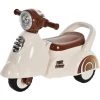 HOMCOM Porteur Enfants Moto 12-36 Mois Dim. 66L X 33I X 47,7H Cm Effets Lumineux Et Sonores Coffre Blanc Marron - Blanc -France HOMCOM Soldes 2022 43542017 1