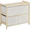 HOMCOM Commode 4 Tiroirs Tissu Polyester Beige Dim. 59L X 28l X 50H Cm Bois Sapin 1 HOMCOM Commode 4 Tiroirs Tissu Polyester Beige Dim. 59L X 28l X 50H Cm Bois Sapin -France HOMCOM Soldes 2022 43542797 1