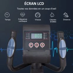 HOMCOM Vélo Elliptique Vertical écran LCD Multifonction Capteur Fréquence Cardiaque Roulettes Déplacement Résistance Réglable Acier ABS Orange Noir 10 HOMCOM Vélo Elliptique Vertical écran LCD Multifonction Capteur Fréquence Cardiaque Roulettes Déplacement Résistance Réglable Acier ABS Orange Noir -France HOMCOM Soldes 2022 43542859 4