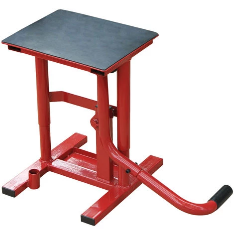 HOMCOM Lève Moto Béquille D'atelier Stand Moto Tout-terrain Moto Cross Supermotard Hauteur Réglable Rouge Et Noir - Rouge 6 HOMCOM Lève Moto Béquille D'atelier Stand Moto Tout-terrain Moto Cross Supermotard Hauteur Réglable Rouge Et Noir - Rouge – Image 4