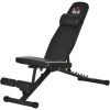 HOMCOM Banc De Musculation Pliable - Dossier Réglable 6 Niv. Assise 3 Niv. - Rembourrage épais, Tétière Amovible - Acier Noir Synthétique Effet Fibre Carbone - Noir 1 HOMCOM Banc De Musculation Pliable - Dossier Réglable 6 Niv. Assise 3 Niv. - Rembourrage épais, Tétière Amovible - Acier Noir Synthétique Effet Fibre Carbone - Noir -France HOMCOM Soldes 2022 45628573 1
