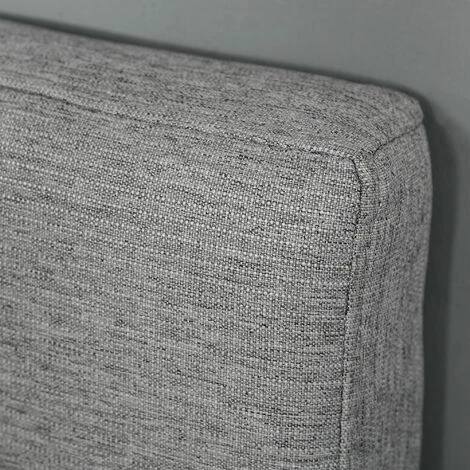 HOMCOM Tête De Lit Capitonnée - Tête De Lit Rembourrée - Dim. 150L X 120H Cm - épaisseur 7 Cm - MDF Coton Polyester Gris - Gris 7 HOMCOM Tête De Lit Capitonnée - Tête De Lit Rembourrée - Dim. 150L X 120H Cm - épaisseur 7 Cm - MDF Coton Polyester Gris - Gris – Image 5