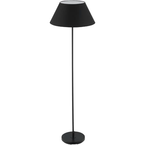 HOMCOM Lampadaire Sur Pied Circulaire H.1,48 M 40 W Max. Piètement Mât Métal Abat-jour Ø 45 Cm Polyester Coton Noir 3 HOMCOM Lampadaire Sur Pied Circulaire H.1,48 M 40 W Max. Piètement Mât Métal Abat-jour Ø 45 Cm Polyester Coton Noir