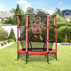 HOMCOM Trampoline Enfant Ø 1,63 × 1,63H M Filet De Sécurité Porte Zipée Couvre-ressorts 6 Poteaux Rembourrés Inclus Rouge - Rouge 8 HOMCOM Trampoline Enfant Ø 1,63 × 1,63H M Filet De Sécurité Porte Zipée Couvre-ressorts 6 Poteaux Rembourrés Inclus Rouge - Rouge -France HOMCOM Soldes 2022 48139733 2
