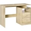 HOMCOM Bureau Informatique 2 Tiroirs Coulissants 3 étagères Dim. 108L X 48l X 76H Cm Panneaux Particules MDF Aspect Chêne Clair 2 HOMCOM Bureau Informatique 2 Tiroirs Coulissants 3 étagères Dim. 108L X 48l X 76H Cm Panneaux Particules MDF Aspect Chêne Clair -France HOMCOM Soldes 2022 48139851 1