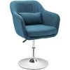 HOMCOM Fauteuil Lounge Design Grand Confort Coussins Lombaires Hauteur Réglable Pivotant 360° Piètement Métal Chromé Lin Bleu Canard - Bleu 1 HOMCOM Fauteuil Lounge Design Grand Confort Coussins Lombaires Hauteur Réglable Pivotant 360° Piètement Métal Chromé Lin Bleu Canard - Bleu -France HOMCOM Soldes 2022 48873189 1
