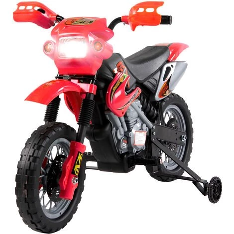 HOMCOM Moto Cross électrique Enfant 3 à 6 Ans 6 V Phares Klaxon Musiques 102 X 53 X 66 Cm Rouge Et Noir 3 HOMCOM Moto Cross électrique Enfant 3 à 6 Ans 6 V Phares Klaxon Musiques 102 X 53 X 66 Cm Rouge Et Noir