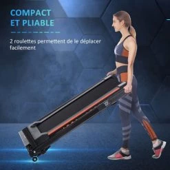 HOMCOM Tapis De Course électrique De Marche 370 W Pliable Télécommande écran LCD Vitesse 1-6 Km/h Acier Noir - Noir 10 HOMCOM Tapis De Course électrique De Marche 370 W Pliable Télécommande écran LCD Vitesse 1-6 Km/h Acier Noir - Noir -France HOMCOM Soldes 2022 4904988 4