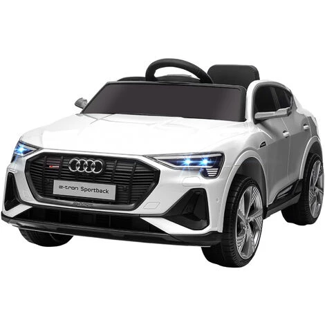 HOMCOM Voiture Véhicule électrique Enfant E-tron Sportback S Line 12 V - V. Max. 8 Km/h - Effets Sonores, Lumineux - Télécommande, Port USB, MP3 - Blanc - Blanc 3 HOMCOM Voiture Véhicule électrique Enfant E-tron Sportback S Line 12 V - V. Max. 8 Km/h - Effets Sonores, Lumineux - Télécommande, Port USB, MP3 - Blanc - Blanc