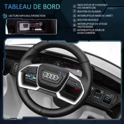 HOMCOM Voiture Véhicule électrique Enfant E-tron Sportback S Line 12 V - V. Max. 8 Km/h - Effets Sonores, Lumineux - Télécommande, Port USB, MP3 - Blanc - Blanc 11 HOMCOM Voiture Véhicule électrique Enfant E-tron Sportback S Line 12 V - V. Max. 8 Km/h - Effets Sonores, Lumineux - Télécommande, Port USB, MP3 - Blanc - Blanc -France HOMCOM Soldes 2022 49597843 5