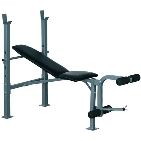 HOMCOM Banc De Musculation Fitness Entrainement Complet Dossier Réglable Curler 3 HOMCOM Banc De Musculation Fitness Entrainement Complet Dossier Réglable Curler