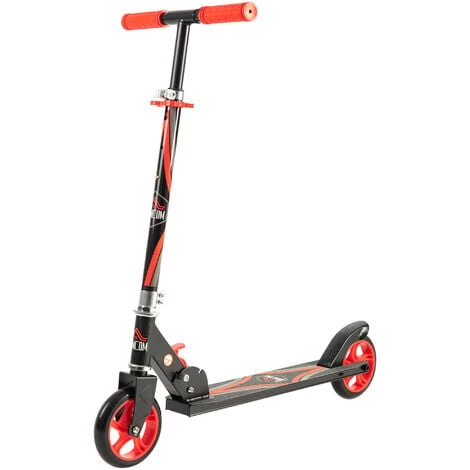 HOMCOM Trottinette Pliable Enfant 3-6 Ans Frein à Friction Arrière Hauteur Guidon Réglable 3 Niv. Acier Noir Rouge 3 HOMCOM Trottinette Pliable Enfant 3-6 Ans Frein à Friction Arrière Hauteur Guidon Réglable 3 Niv. Acier Noir Rouge