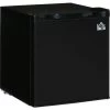 HOMCOM Mini Réfrigérateur 69W Avec Espace Freezer 41,5 + 4,5L Température Clayette Réglable Compartiment Porte Réversible Noir - Noir -France HOMCOM Soldes 2022 53451031 1
