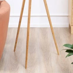 HOMCOM Lampadaire Trépied Design Scandinave Dim. 59L X 59l X 152H Cm 40 W Max. Piètement Bambou Effilé Abat-jour Toile Aspect Lin Beige 11 HOMCOM Lampadaire Trépied Design Scandinave Dim. 59L X 59l X 152H Cm 40 W Max. Piètement Bambou Effilé Abat-jour Toile Aspect Lin Beige -France HOMCOM Soldes 2022 53570034 5