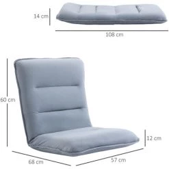 HOMCOM Fauteuil Convertible Fauteuil Paresseux Grand Confort Inclinaison Dossier Multipositions 90°-180° Métal Lin Gris Clair - Gris 9 HOMCOM Fauteuil Convertible Fauteuil Paresseux Grand Confort Inclinaison Dossier Multipositions 90°-180° Métal Lin Gris Clair - Gris -France HOMCOM Soldes 2022 54127802 3