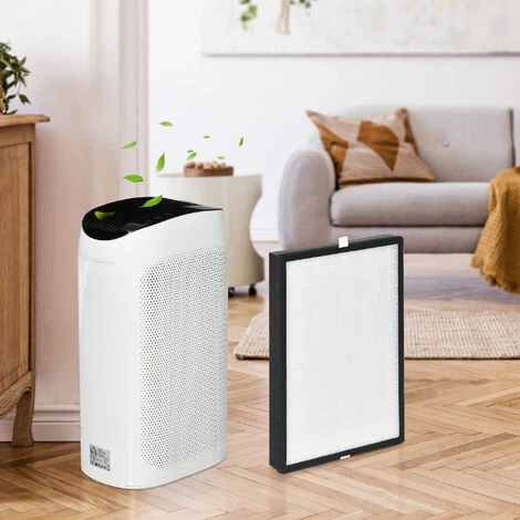 HOMCOM Filtre Pour Purificateur D'air Réf. 823-019 - Filtre 3 En 1 Avec Filtre à Charbon Actif, Filtre HEPA - Blanc Noir - Noir 6 HOMCOM Filtre Pour Purificateur D'air Réf. 823-019 - Filtre 3 En 1 Avec Filtre à Charbon Actif, Filtre HEPA - Blanc Noir - Noir – Image 4