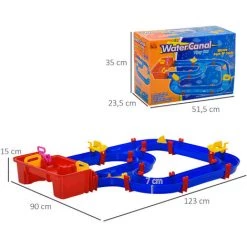 HOMCOM Circuit Aquatique Enfant - Circuit D'eau - Jeu Plein Air Enfant - Jeu D'eau - Total 53 Accessoires Inclus - PP Bleu Rouge - Bleu 9 HOMCOM Circuit Aquatique Enfant - Circuit D'eau - Jeu Plein Air Enfant - Jeu D'eau - Total 53 Accessoires Inclus - PP Bleu Rouge - Bleu -France HOMCOM Soldes 2022 58393047 3