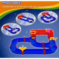 HOMCOM Circuit Aquatique Enfant - Circuit D'eau - Jeu Plein Air Enfant - Jeu D'eau - Total 53 Accessoires Inclus - PP Bleu Rouge - Bleu 11 HOMCOM Circuit Aquatique Enfant - Circuit D'eau - Jeu Plein Air Enfant - Jeu D'eau - Total 53 Accessoires Inclus - PP Bleu Rouge - Bleu -France HOMCOM Soldes 2022 58393047 5
