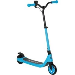 HOMCOM Trottinette électrique Enfant 120 W - 8 Km/h Max. - Autonomie 6 Km Max. - Hauteur Guidon Réglable - Alu. Acier Bleu - Bleu