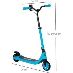 HOMCOM Trottinette électrique Enfant 120 W - 8 Km/h Max. - Autonomie 6 Km Max. - Hauteur Guidon Réglable - Alu. Acier Bleu - Bleu 9 HOMCOM Trottinette électrique Enfant 120 W - 8 Km/h Max. - Autonomie 6 Km Max. - Hauteur Guidon Réglable - Alu. Acier Bleu - Bleu -France HOMCOM Soldes 2022 58393135 3