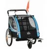 HOMCOM Remorque Vélo Jogger 2 En 1 Pour Enfant Drapeau Roue Avant Pivotante Réflecteurs Et Barre D'attelage Inclus Bleu Noir - Bleu 1 HOMCOM Remorque Vélo Jogger 2 En 1 Pour Enfant Drapeau Roue Avant Pivotante Réflecteurs Et Barre D'attelage Inclus Bleu Noir - Bleu -France HOMCOM Soldes 2022 60072219 1