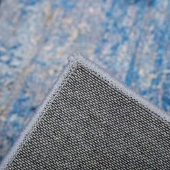 HOMCOM Tapis Effet Tie And Dye Aspect Cachemire - Dim. 2L X 1,6l M - 100% Polyester - Bleu Gris - Bleu 11 HOMCOM Tapis Effet Tie And Dye Aspect Cachemire - Dim. 2L X 1,6l M - 100% Polyester - Bleu Gris - Bleu -France HOMCOM Soldes 2022 60072223 5