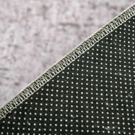 HOMCOM Tapis Effet Tie And Dye Style Graphique Aspect Cachemire - Dim. 2,3L X 1,6l M - 100% Polyester - Gris Noir Blanc - Gris 7 HOMCOM Tapis Effet Tie And Dye Style Graphique Aspect Cachemire - Dim. 2,3L X 1,6l M - 100% Polyester - Gris Noir Blanc - Gris – Image 5