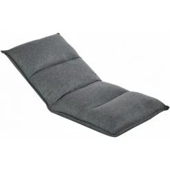 HOMCOM Fauteuil Convertible Fauteuil Paresseux Grand Confort Inclinaison Dossier Multipositions 90°-180° Acier Tissu Aspect Lin Gris - Gris -France HOMCOM Soldes 2022 60193591 4