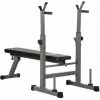 HOMCOM Banc De Musculation Fitness Pliable Entrainement Complet Poignées à Dips Racks Poids Support Haltères Réglable Acier Gris Noir - Gris 2 HOMCOM Banc De Musculation Fitness Pliable Entrainement Complet Poignées à Dips Racks Poids Support Haltères Réglable Acier Gris Noir - Gris -France HOMCOM Soldes 2022 60352116 1