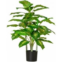 HOMCOM Arbre Artificiel Plante Artificielle Calathea H. 95 Cm Tronc Branches Lichen Feuilles Grand Réalisme Pot Inclus - Vert 10 HOMCOM Arbre Artificiel Plante Artificielle Calathea H. 95 Cm Tronc Branches Lichen Feuilles Grand Réalisme Pot Inclus - Vert -France HOMCOM Soldes 2022 63541836 4