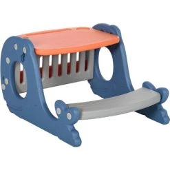 HOMCOM Bureau Pupitre Pour Enfants Avec Tableau Blanc - Table à Dessin - Dim. 65L X 53l X 41H Cm - Gris