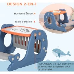 HOMCOM Bureau Pupitre Pour Enfants Avec Tableau Blanc - Table à Dessin - Dim. 65L X 53l X 41H Cm - Gris 11 HOMCOM Bureau Pupitre Pour Enfants Avec Tableau Blanc - Table à Dessin - Dim. 65L X 53l X 41H Cm - Gris -France HOMCOM Soldes 2022 67360593 5