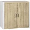 HOMCOM Buffet Meuble De Rangement Avec Placard 2 Portes Et 1 étagère Réglable MDF - Blanc Et Aspect Bois - Dim. 80I X 40P X 77H Cm - Beige 2 HOMCOM Buffet Meuble De Rangement Avec Placard 2 Portes Et 1 étagère Réglable MDF - Blanc Et Aspect Bois - Dim. 80I X 40P X 77H Cm - Beige -France HOMCOM Soldes 2022 67360598 1