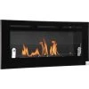 HOMCOM Cheminée Bioéthanol Murale Design Contemporain - Réservoir 2,8 L Couverture 30 M² - Pare-feu Verre Trempé, Kit Fixation Inclus - Dim. 102L X 16l X 43H Cm - Noir -France HOMCOM Soldes 2022 67360689 1