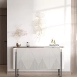 HOMCOM Décoration Murale En Métal Dorée Feuilles De Gingko Dim. 51I X 94,5H Cm - Jaune -France HOMCOM Soldes 2022 67371473 4