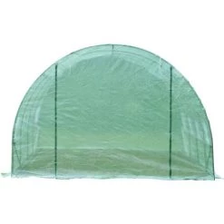 HOMCOM Serre De Jardin Tunnel 6L X 3l X 2H M Châssis Tubulaire Acier Galvanisé Renforcé 2,5 Cm 8 Fenêtres 1 Porte Vert - Vert -France HOMCOM Soldes 2022 6812164 5